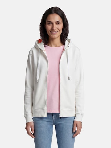 salzhaut Sweatjacke 'APPELSNUT' in Weiß: Vorderseite