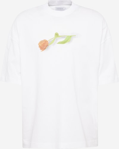 TOPMAN T-Krekls, krāsa - ābolu / debesu lillā / persiku / balts, Preces skats