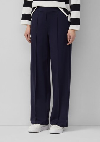 s.Oliver Regular Bandplooibroek in Blauw: voorkant