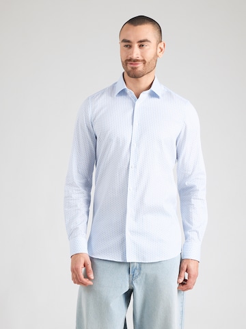 OLYMP Kitsas lõige Triiksärk 'Level 5', värv valge: eest vaates