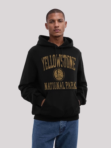 Sweat-shirt 'US National Parks Yellowstone Wyoming' F4NT4STIC en noir : devant