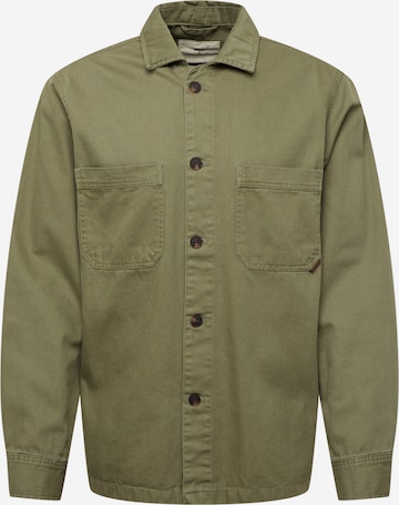 FYNCH-HATTON Comfort fit Button Up Shirt in Green: front