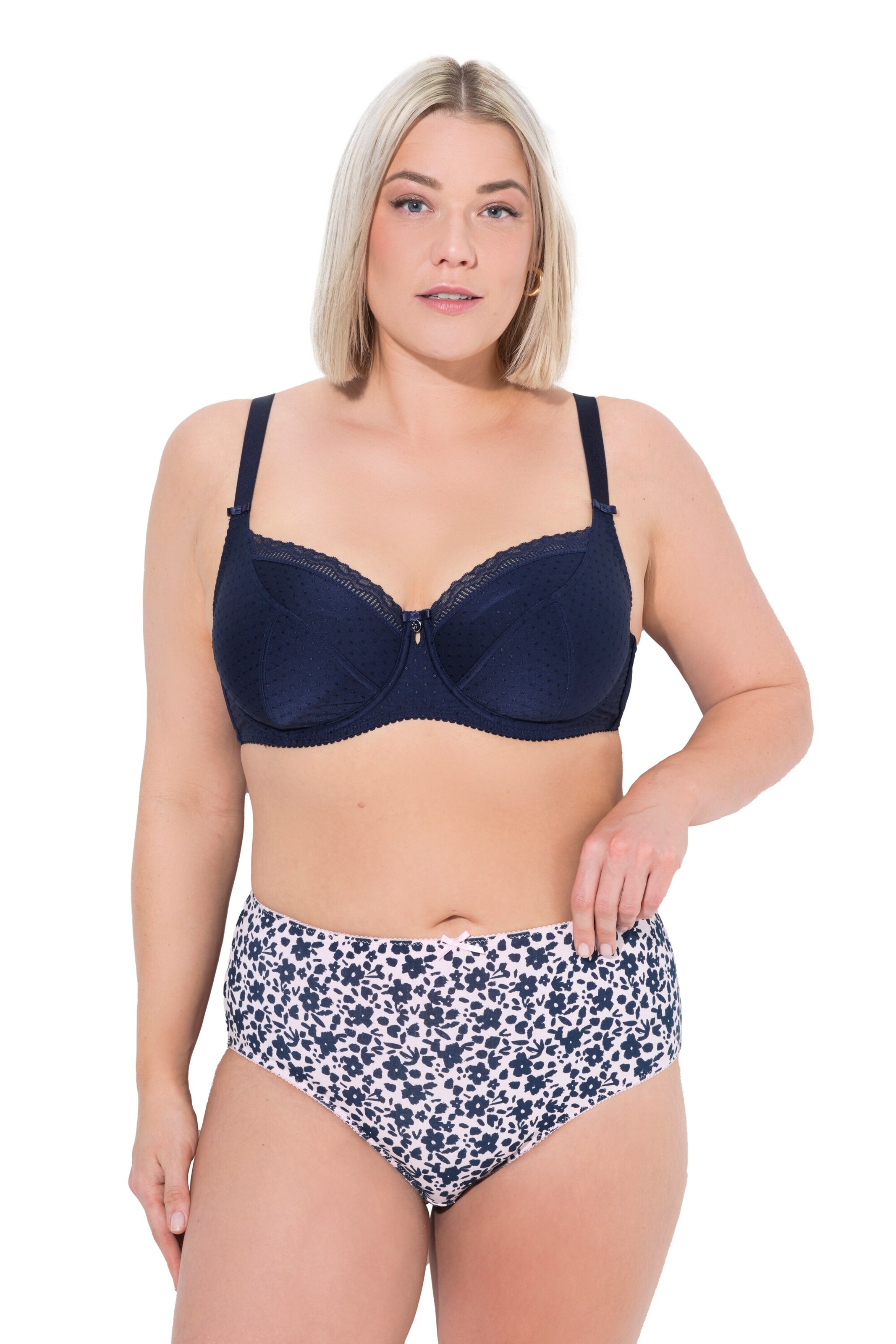 Ulla Popken Slip in Blauw: voorkant