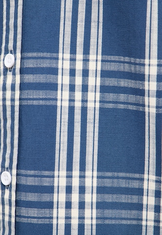 MUSTANG Regular fit Button Up Shirt ' Style Elmore ' in Blue