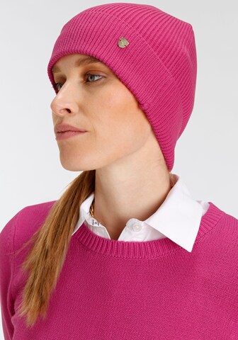 DELMAO Pullover und Mütze in Pink