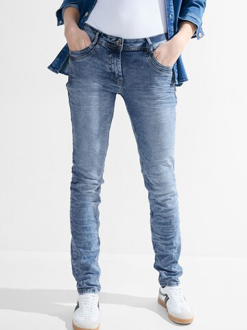 CECIL Slimfit Jeans 'Scarlett' in Blauw: voorkant