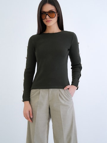 Trend Alaçatı Stili Tričko - Zelená: predná strana