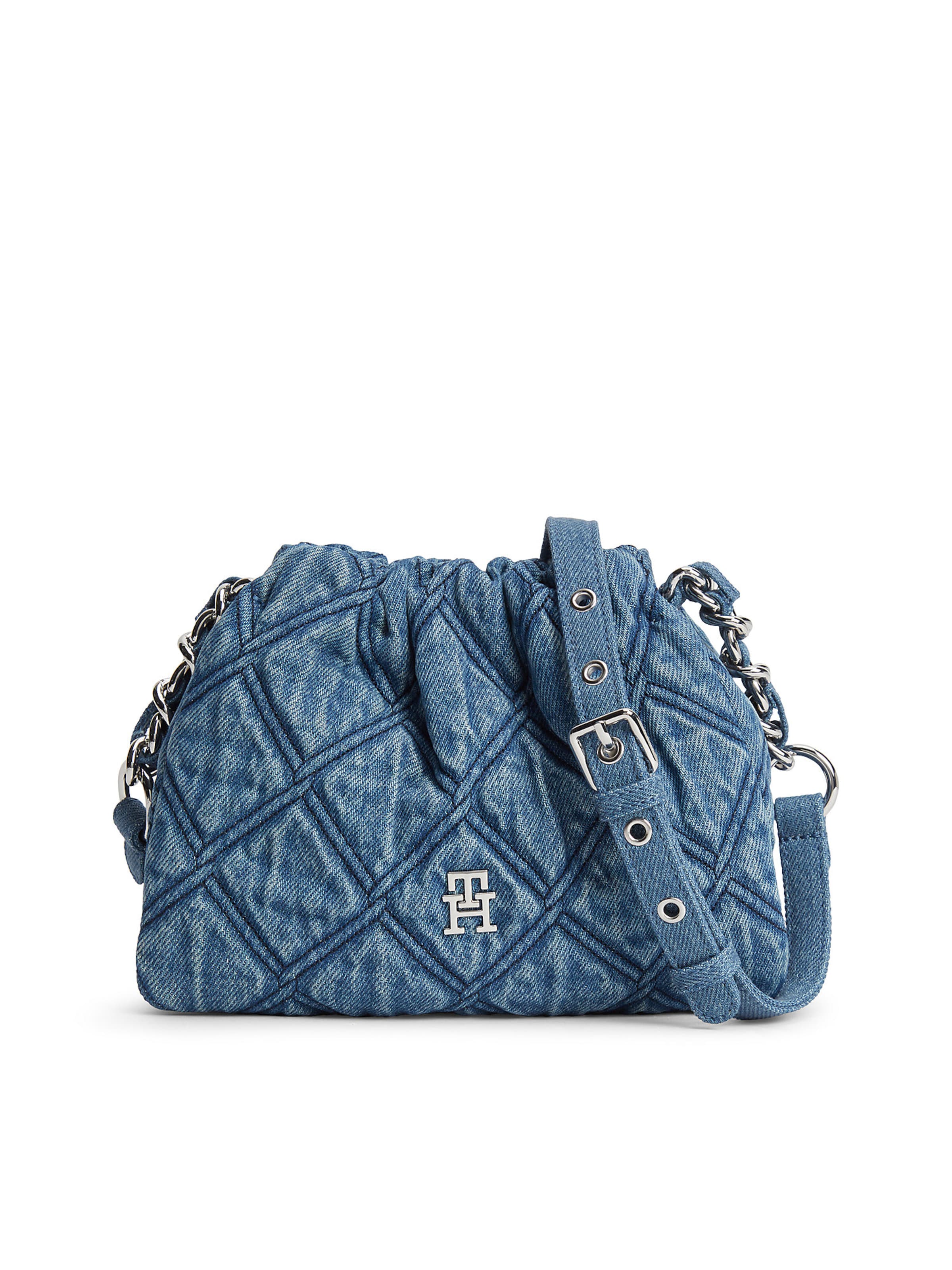 TOMMY HILFIGER Schoudertas in One Size in de kleur Blauw denim, Productweergave