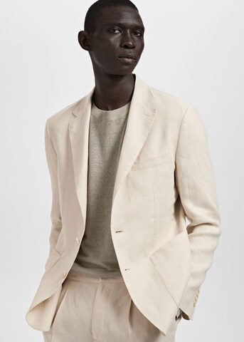 MANGO MAN Regular fit Suit Jacket 'Salerno' in Beige