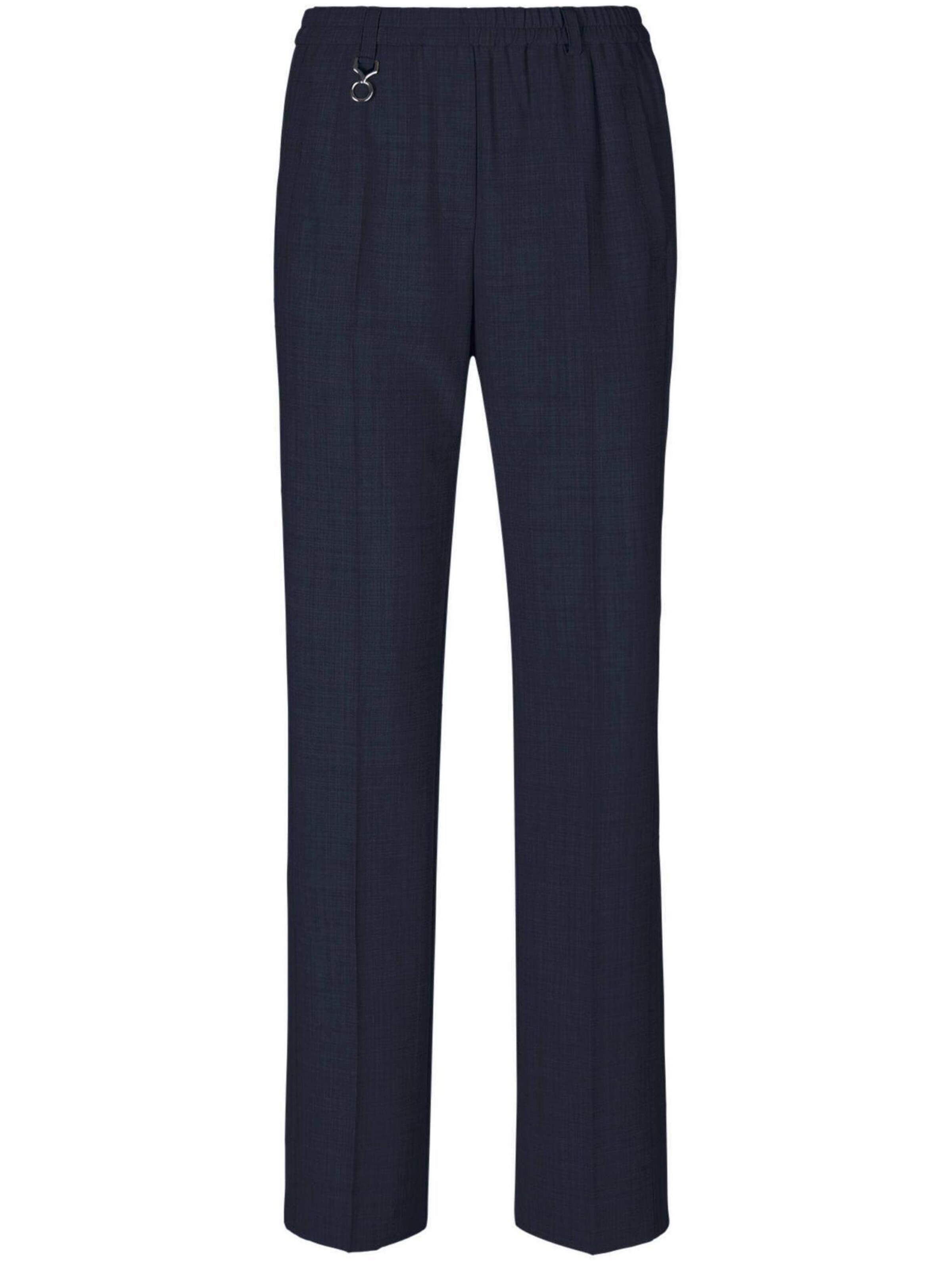 Regular Pantalon à plis 'Louisa' Goldner en bleu : devant