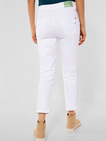 CECIL Slim fit Pants in White