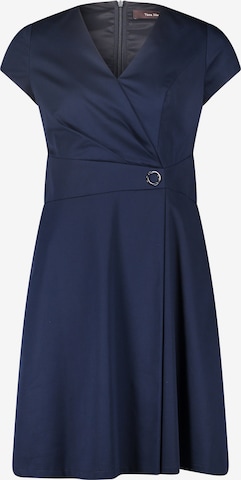 Vera Mont Basic-Kleid mit ausgestelltem Rock in Blau: predná strana