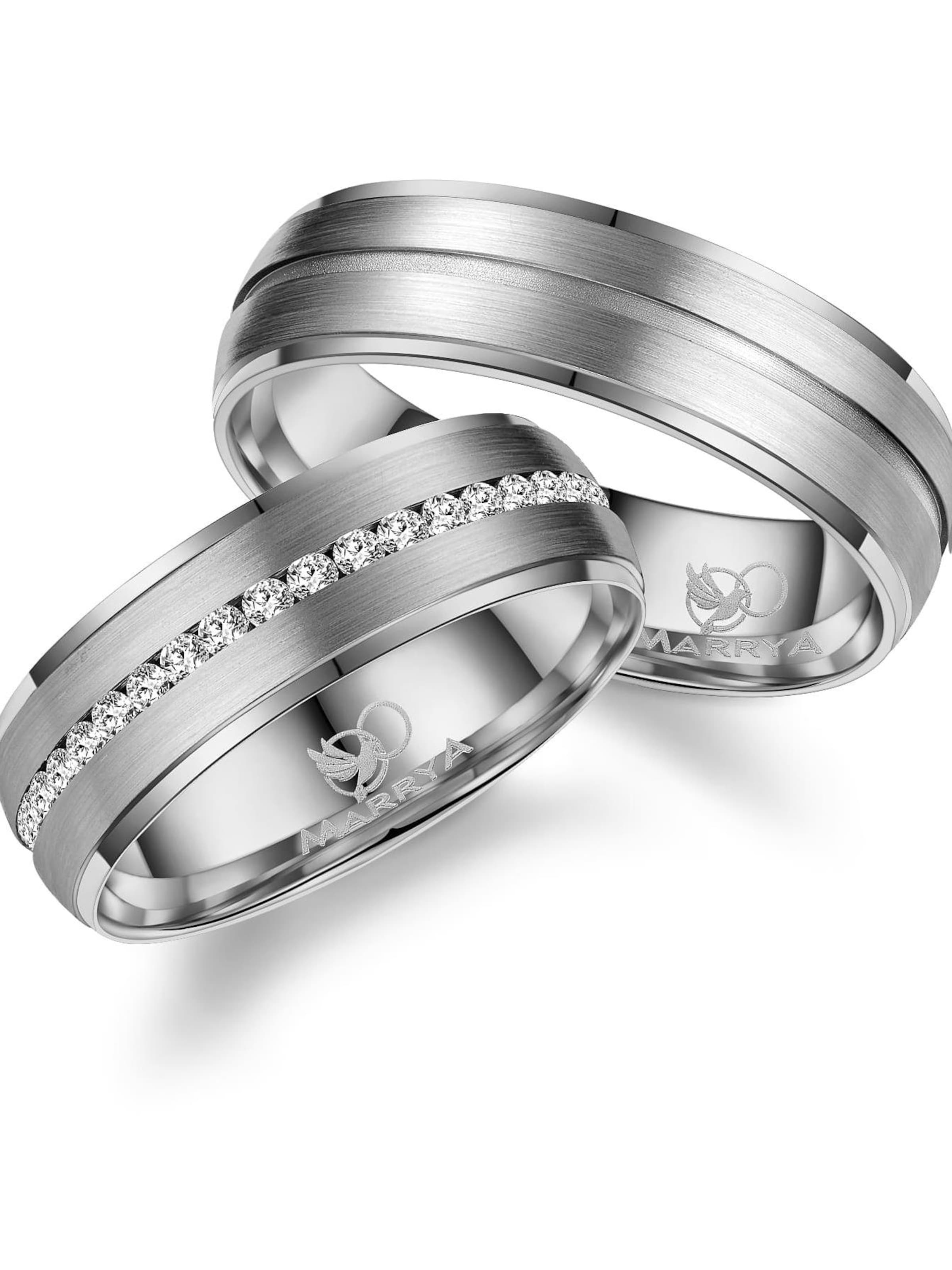 MARRYA Ring 'MARRYA TI-33 Ehering aus Titan' in Zilver: voorkant