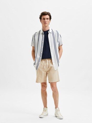 SELECTED HOMME Regular Shorts 'Newton' in Braun