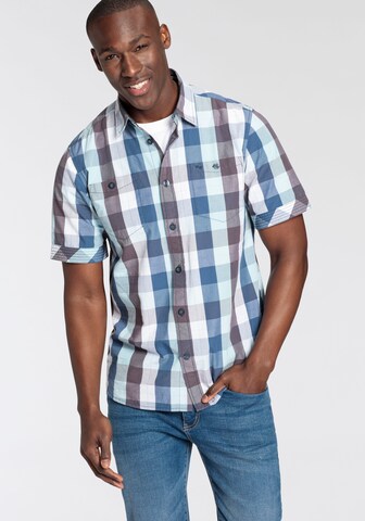 Man's World Regular fit Button Up Shirt in Blue: front