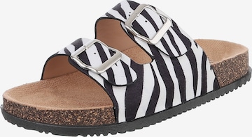 Ital-Design Mules in White: front