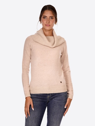 Pull-over 'Donna' Yes Zee en beige