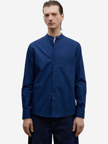 Adolfo Dominguez Regular fit Button Up Shirt in Blue: front