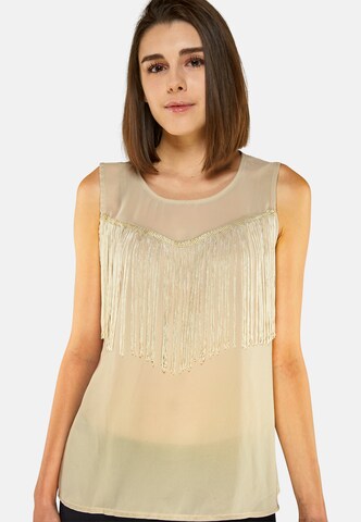 TOOche Long Top 'Capri' in Beige: predná strana