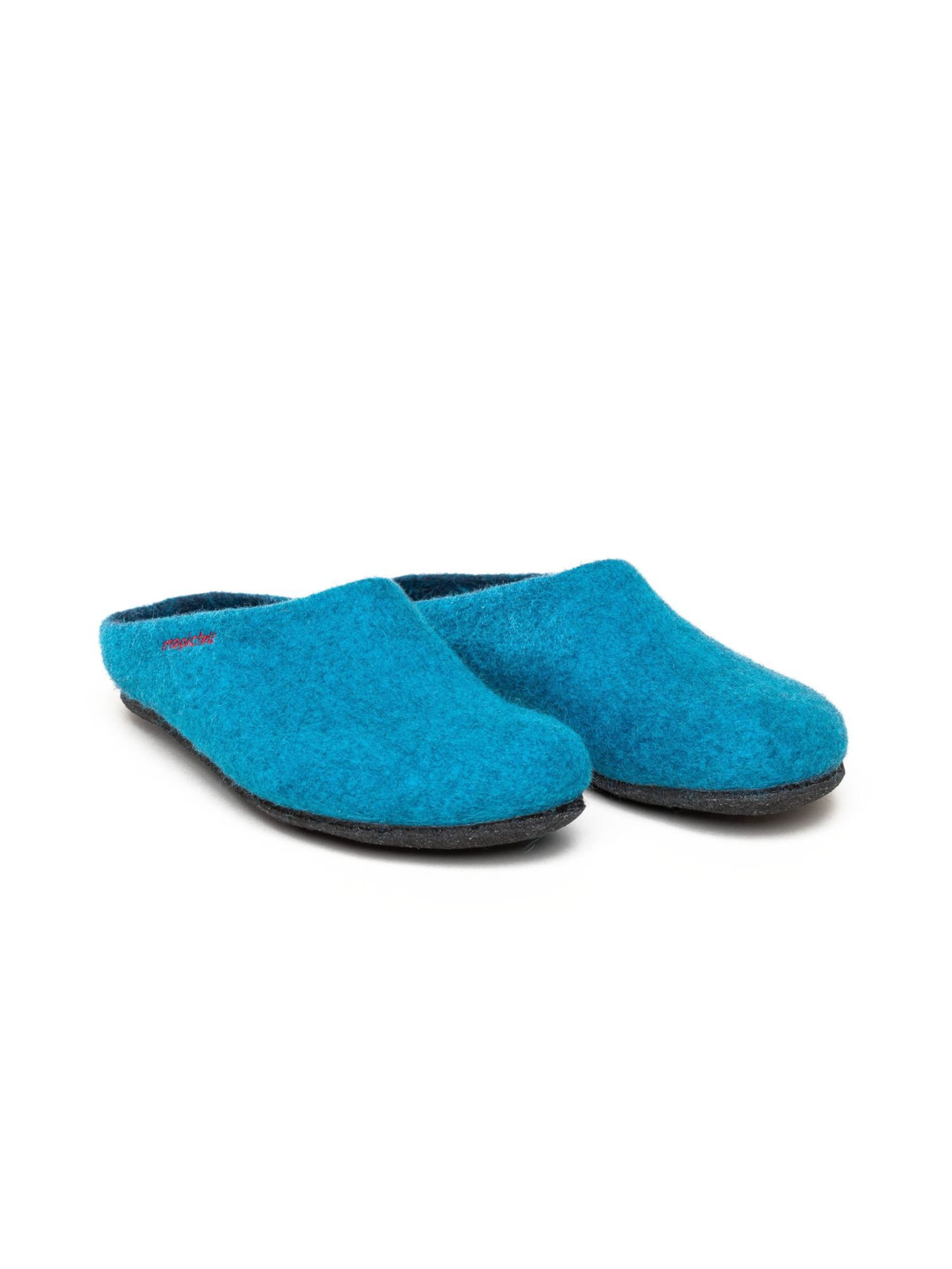 MagicFelt Slippers 'Filzpantoffel Magicfelt 709' in Green