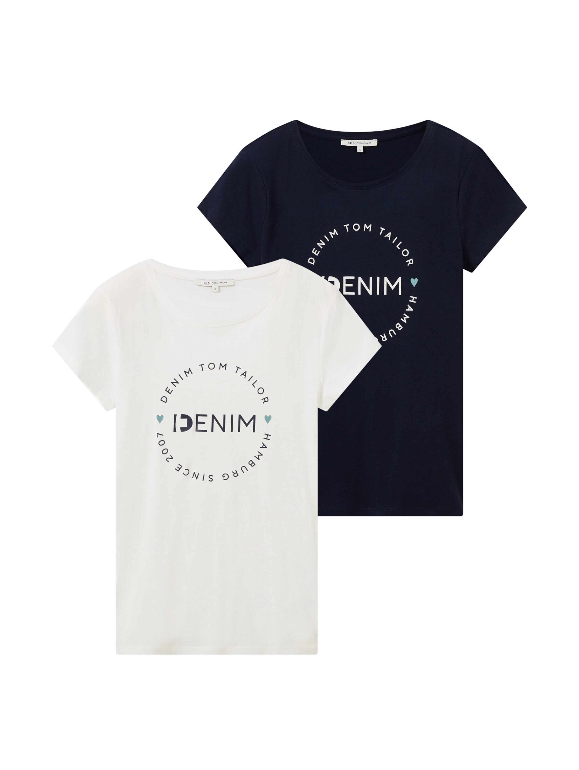 TOM TAILOR DENIM T-Shirt in Blau: Vorderseite