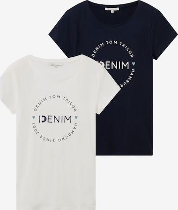 TOM TAILOR DENIMMajica - plava boja: prednji dio