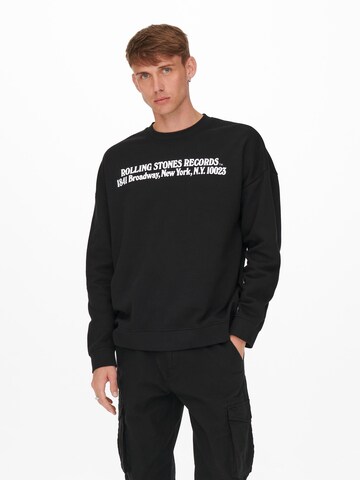 Only & Sons Sweatshirt i svart: framsida