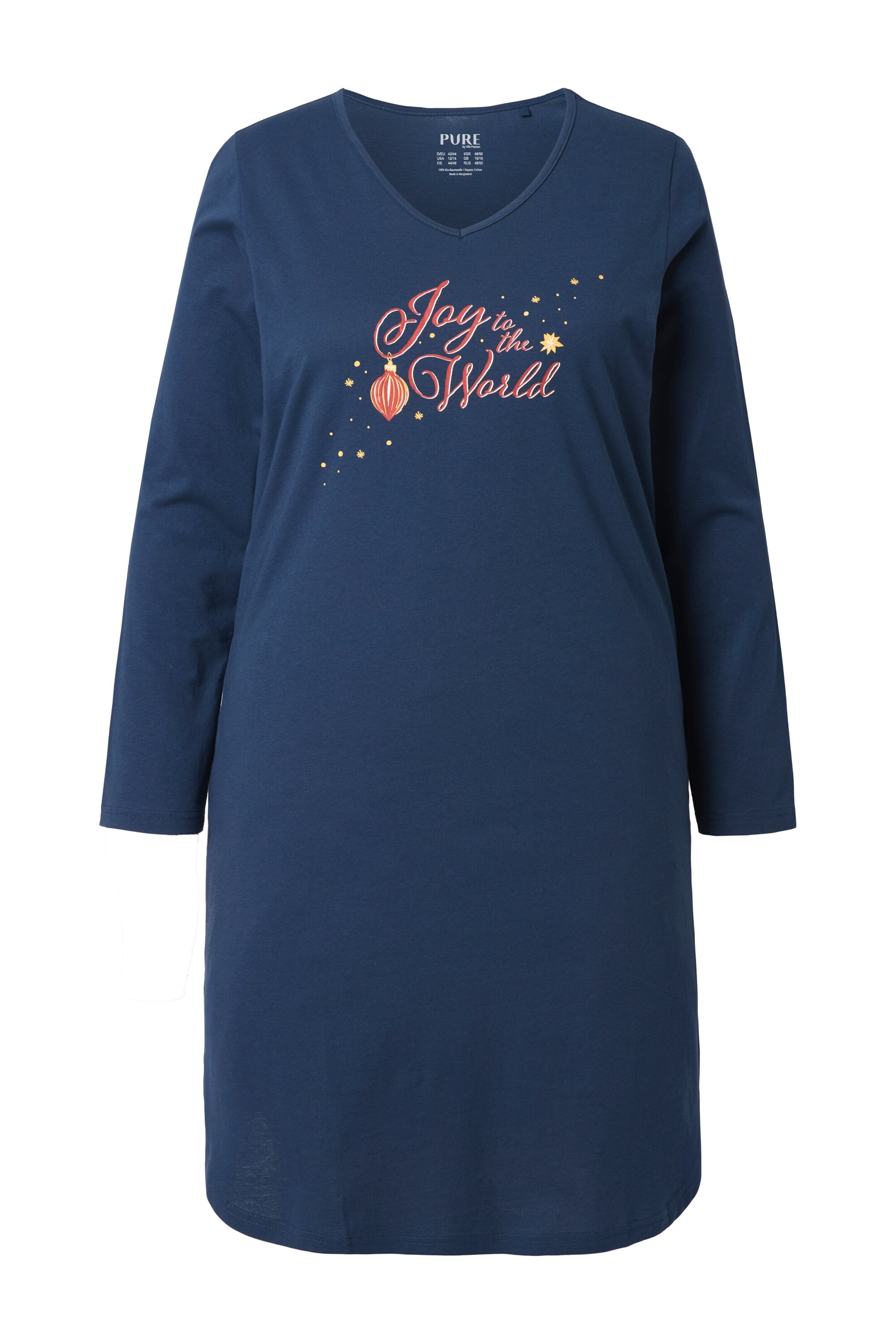 Ulla Popken Nightgown in Blue: front