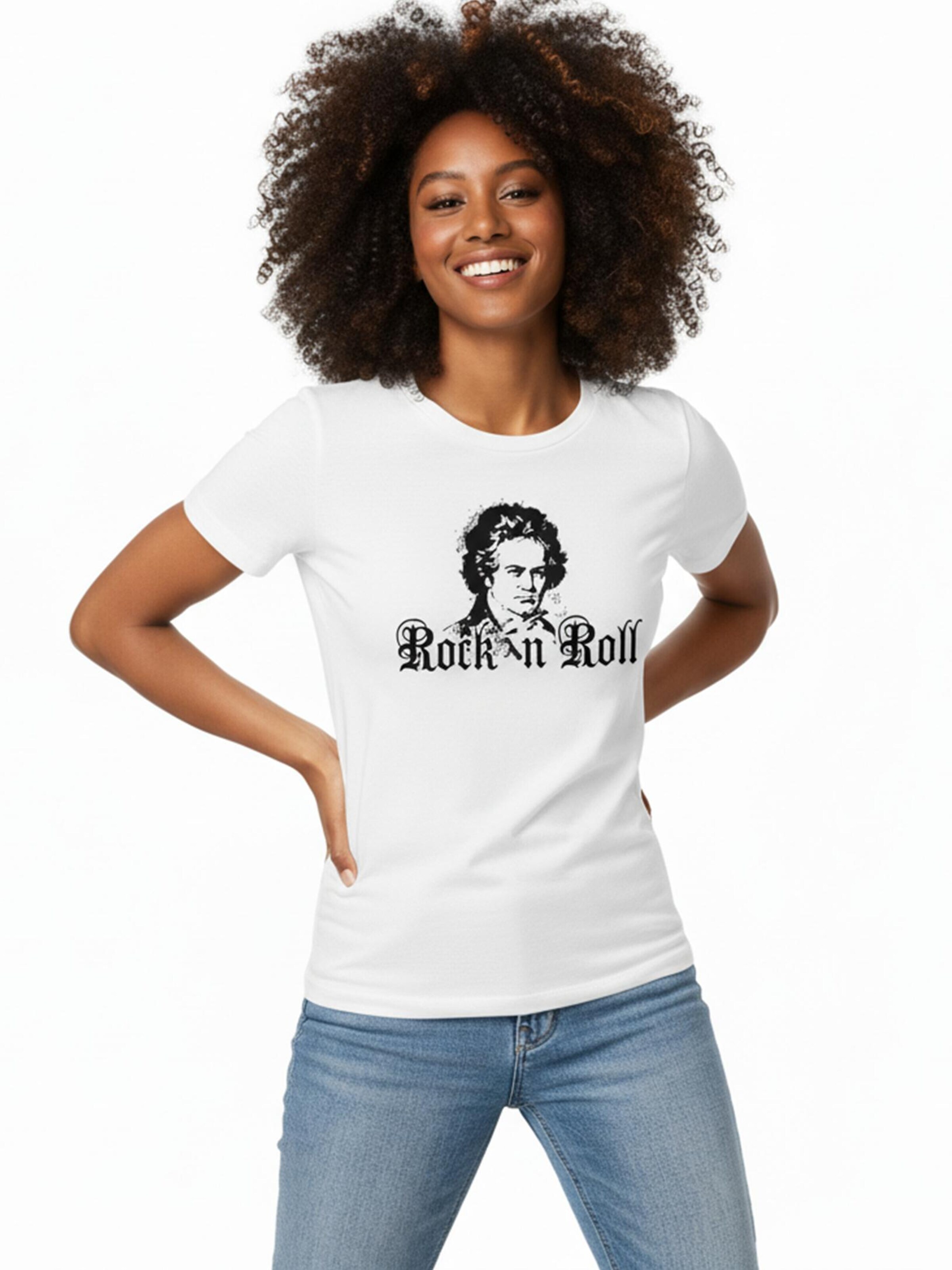 MAKAYA Shirt 'Beethoven' in White
