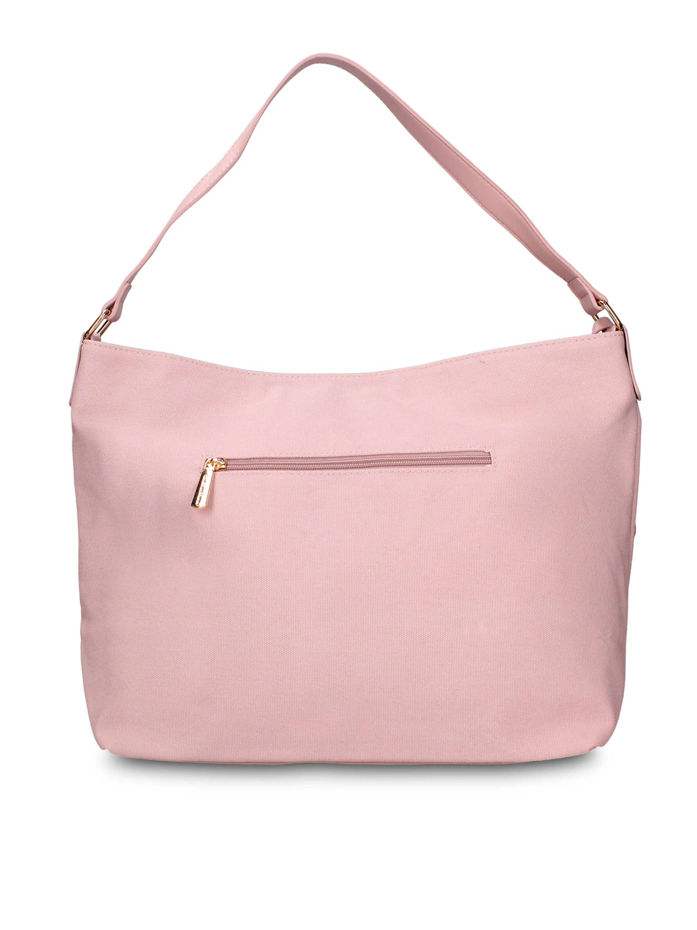 Borsa a mano 'Borsa a tracolla Gianmarco Venturi Alizé pelle vegana bicolore stampa floreale' di GianMarco Venturi in rosa