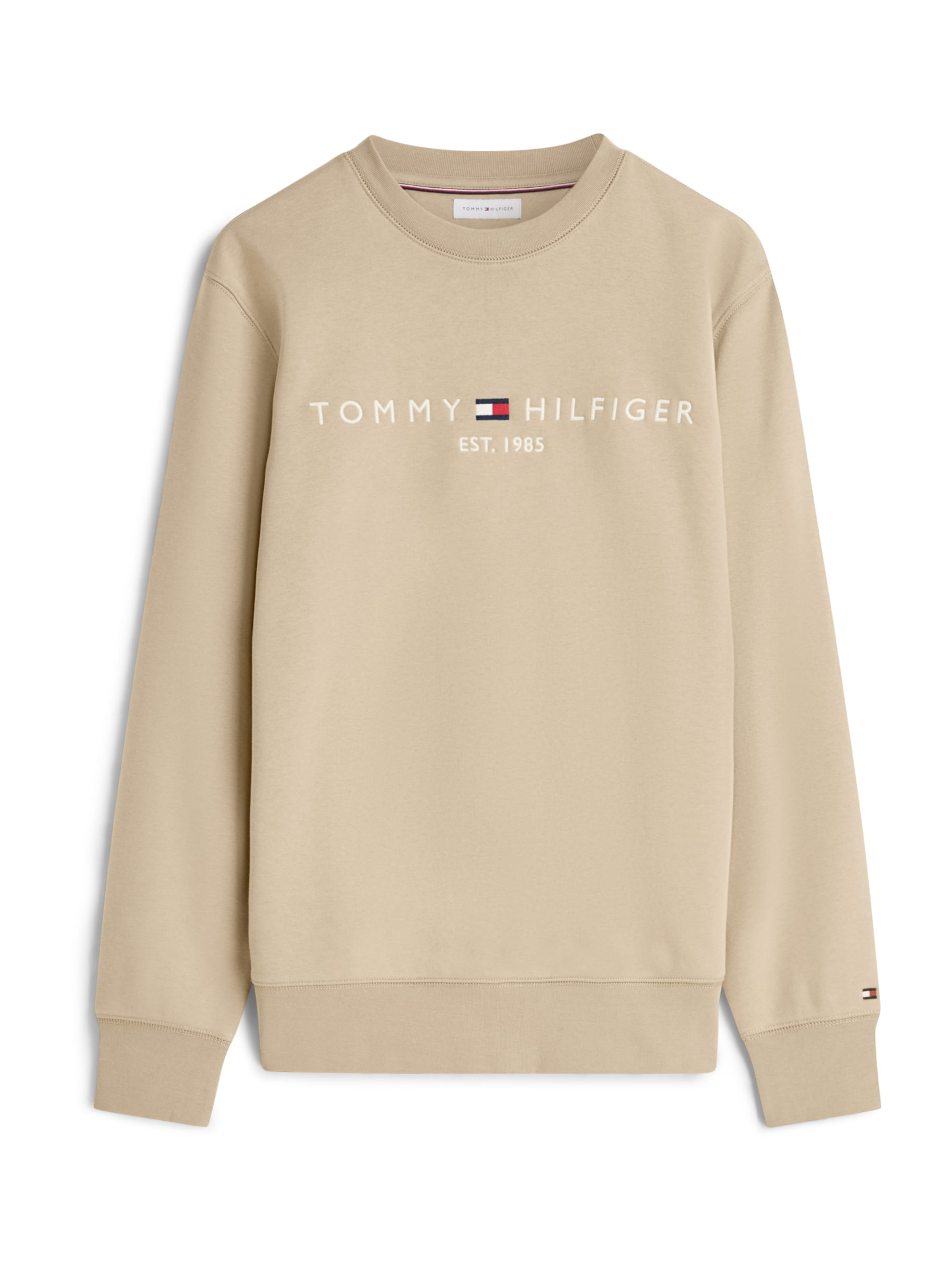 TOMMY HILFIGER Суичър в бежово: отпред