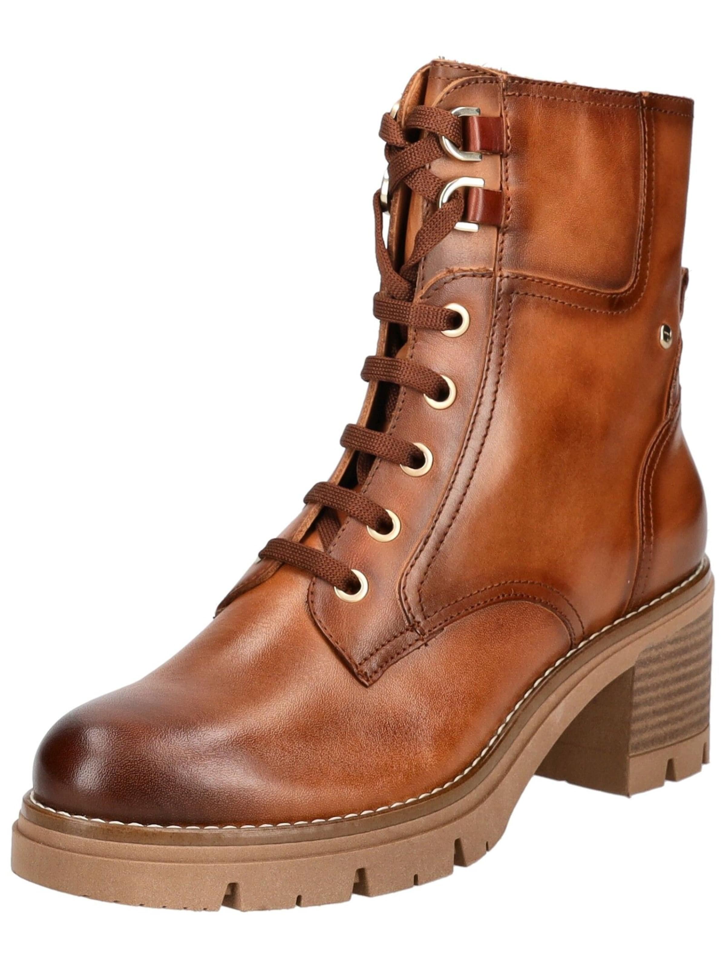 PIKOLINOS Lace-up bootie in Brown: front