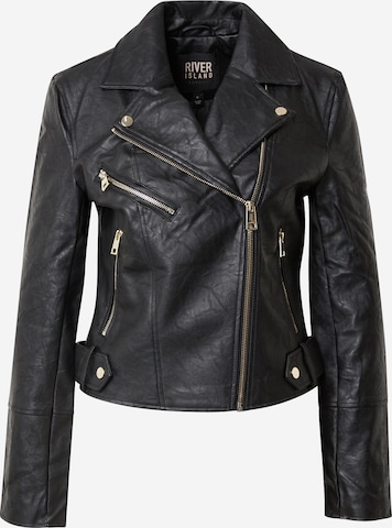 River Island - Chaqueta de entretiempo en negro: frente