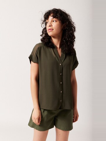 NAF NAF Blouse 'Christine' in Green: front