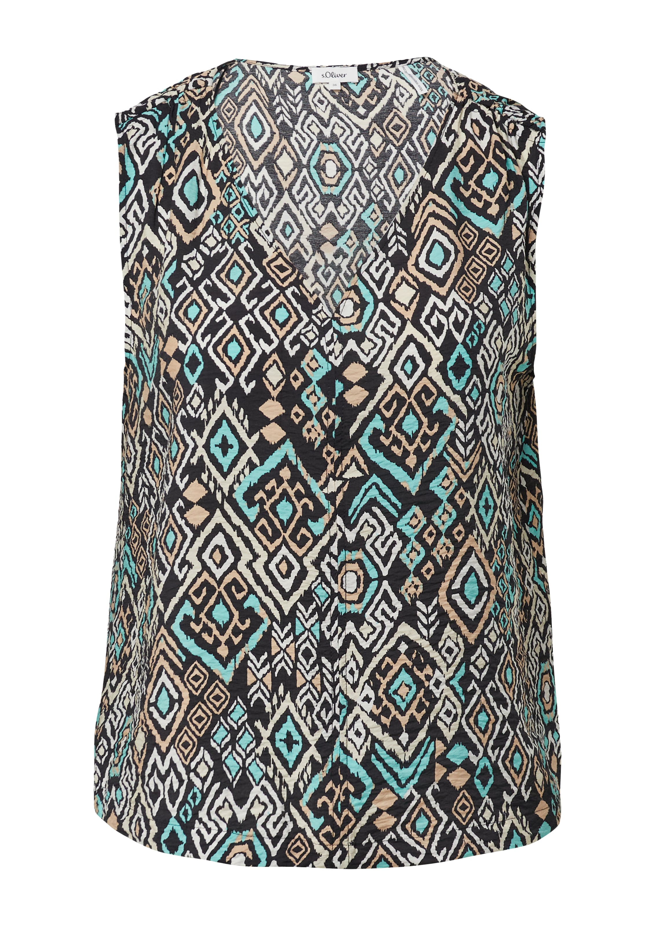 s.Oliver Blouse in Zwart: voorkant