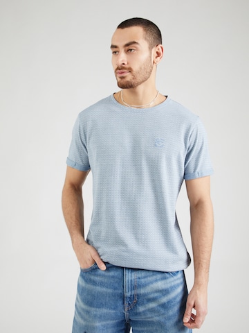 INDICODE JEANS Тениска 'Lowen' в синьо: отпред