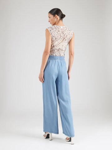 VILA Wide leg Pants 'VIGIVANI' in Blue