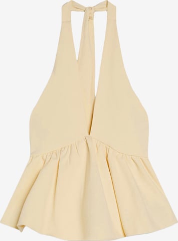 Bershka Toppi värissä keltainen: etupuoli