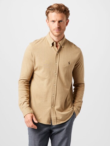 Polo Ralph Lauren - Ajuste regular Camisa en beige: frente