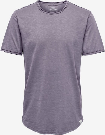 Only & Sons T-Shirt 'Benne' in Lila: predná strana