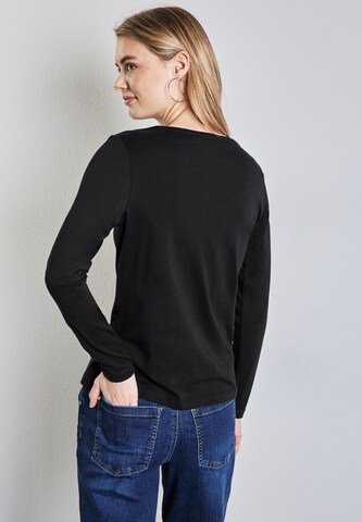 STREET ONE Basic Shirt in Schwarz