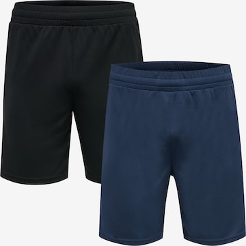 Hummel Regular Shorts 'Topaz' in Blau: predná strana