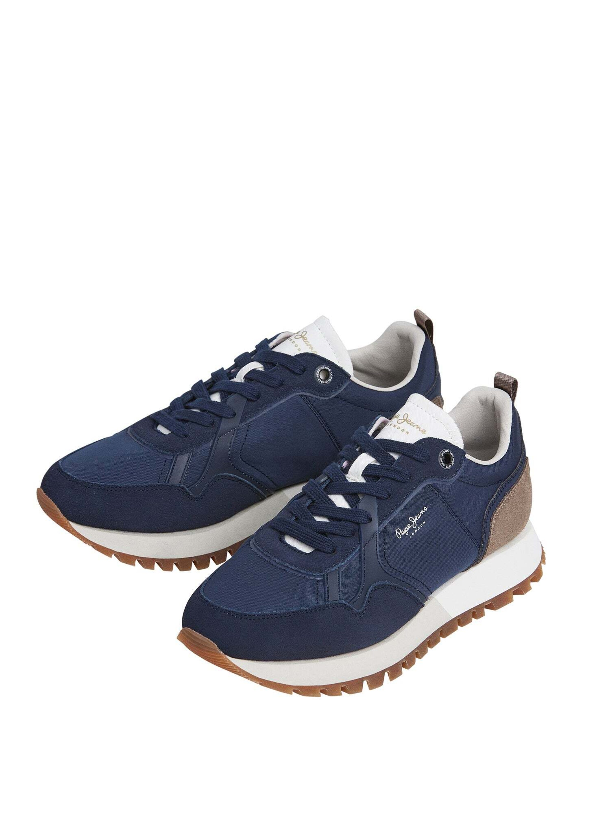 Pepe Jeans Platform trainers 'Ari Club' in Blue