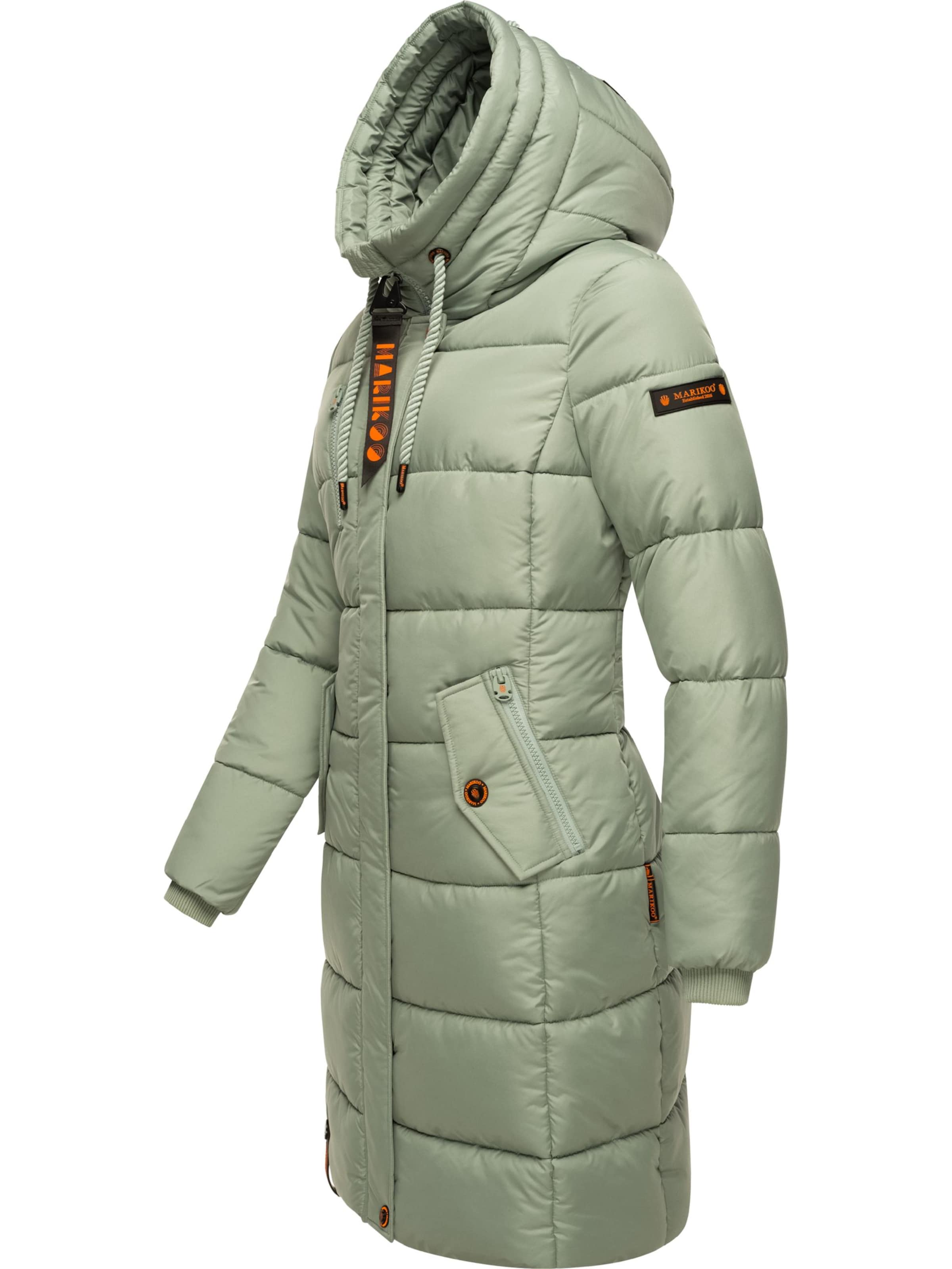 MARIKOO Winter coat 'Yuikoo' in Green