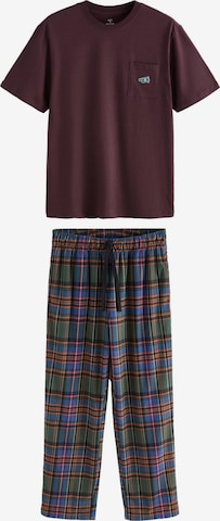 Next Pyjamas lång i brun: framsida