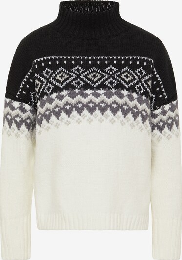MYMO Pull-over en gris foncé / noir / blanc cassé, Vue avec produit