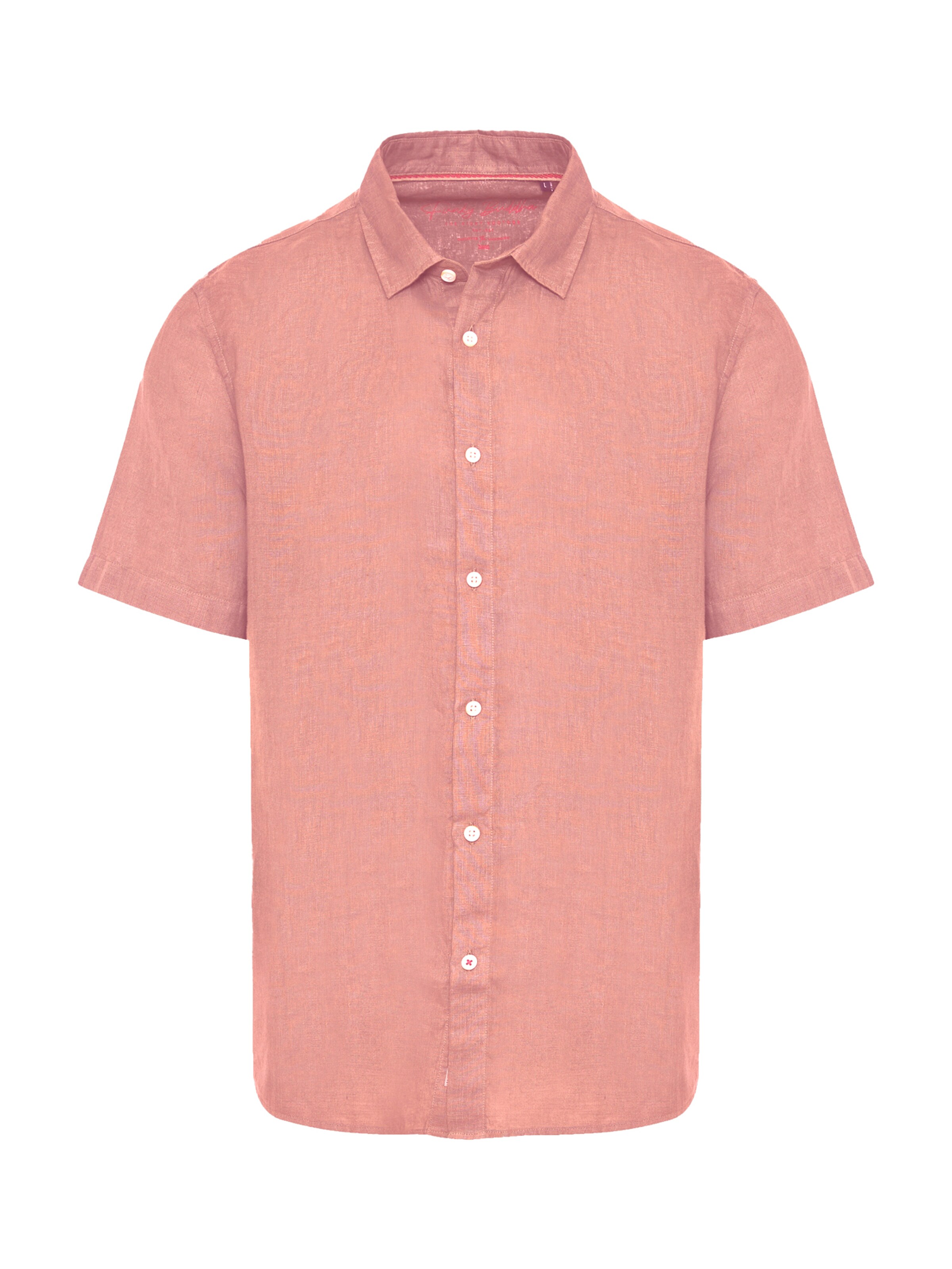 Cămașă Funky Buddha pe portocaliu somon, Vizualizare produs