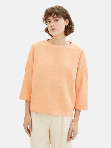 T-shirt TOM TAILOR en orange : devant