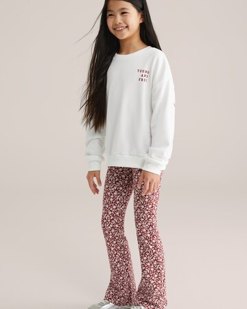 évasé Pantalon WE Fashion en rouge