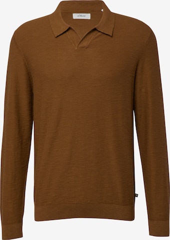 s.Oliver Pullover in Braun: Vorderseite